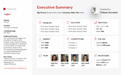 How to Write a Startup Executive Summary Investors Love (Templates Included)